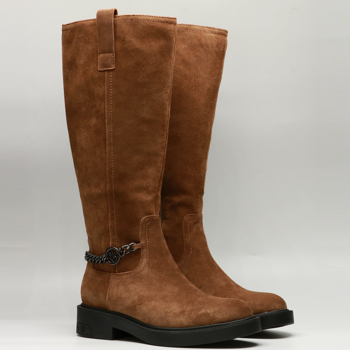 Guess Stivale Pelle Brown