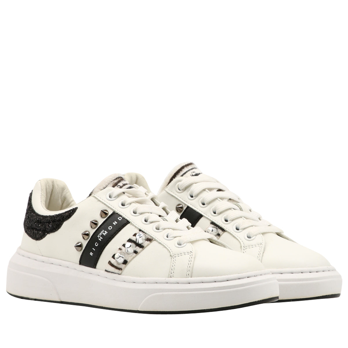 John Richmond Sneakers Leather Bianca