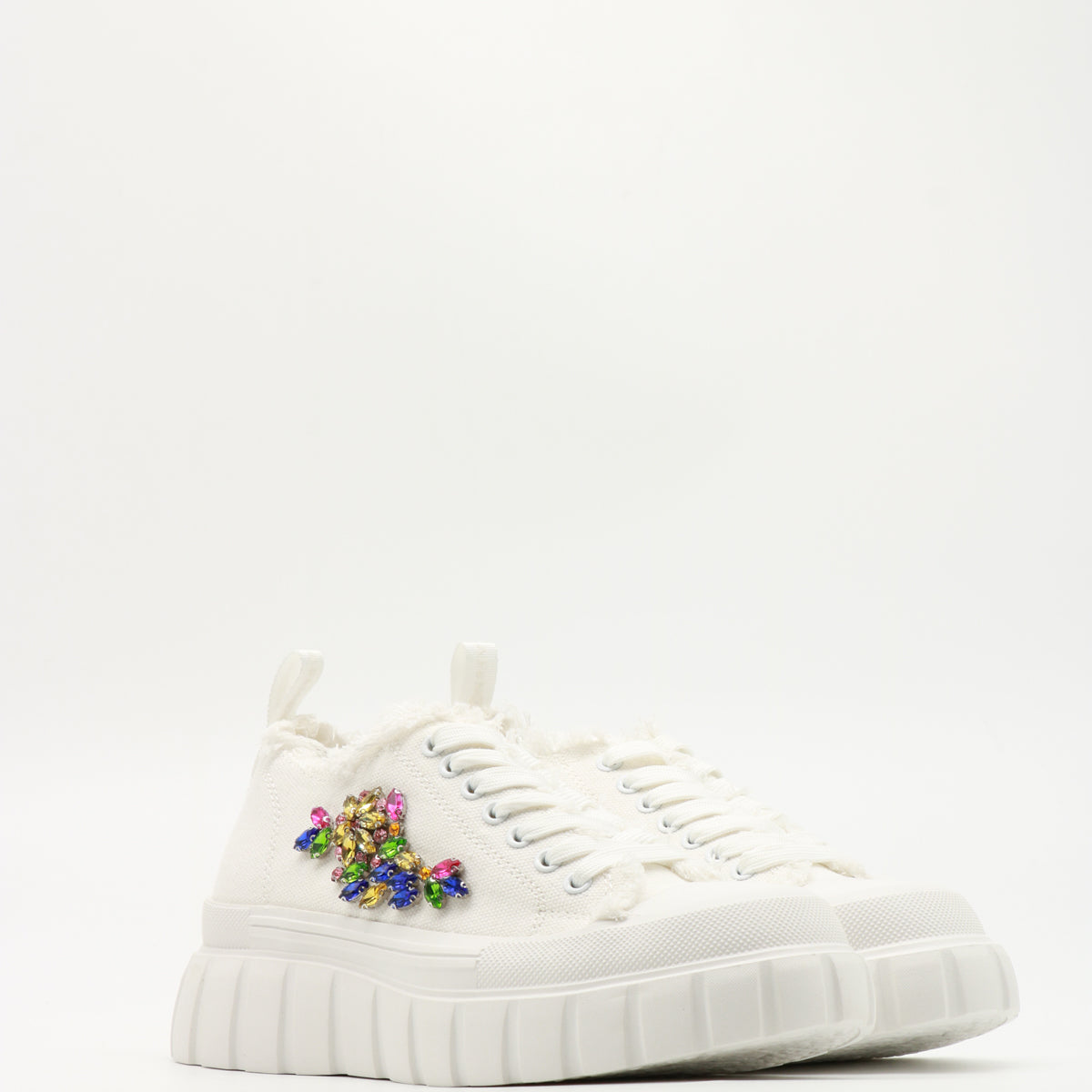 John Richmond Sneakers Leather Bianca