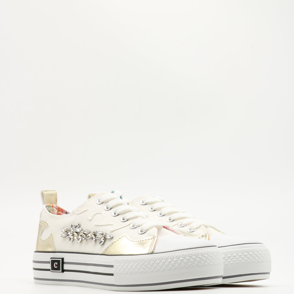 John Richmond Sneakers Leather Bianca