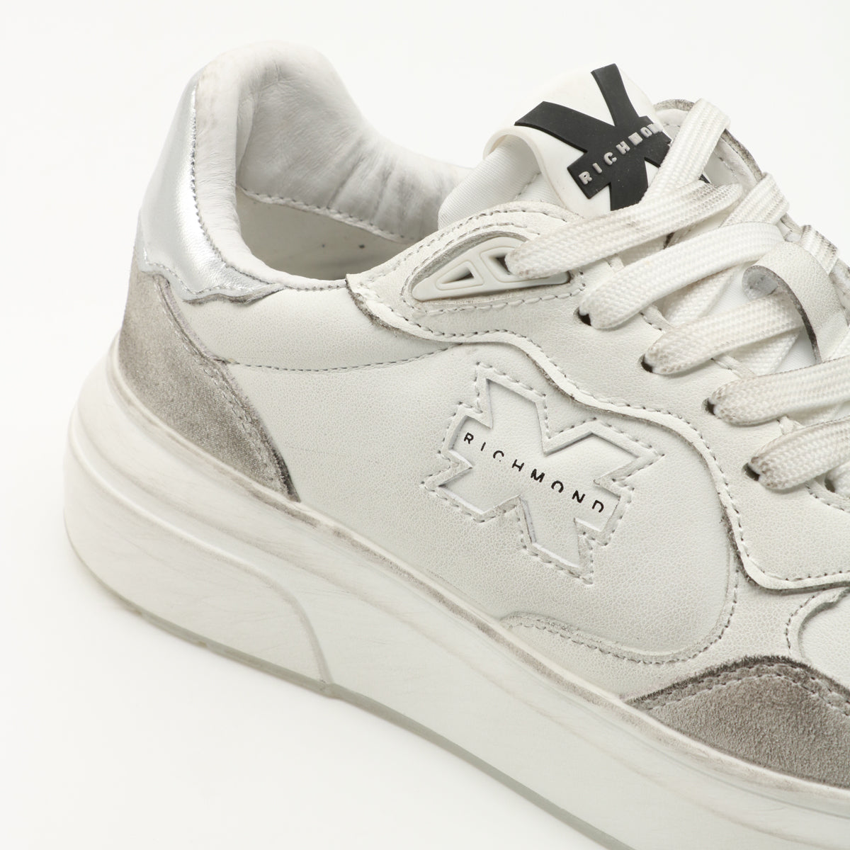 John Richmond Sneakers Leather Bianca