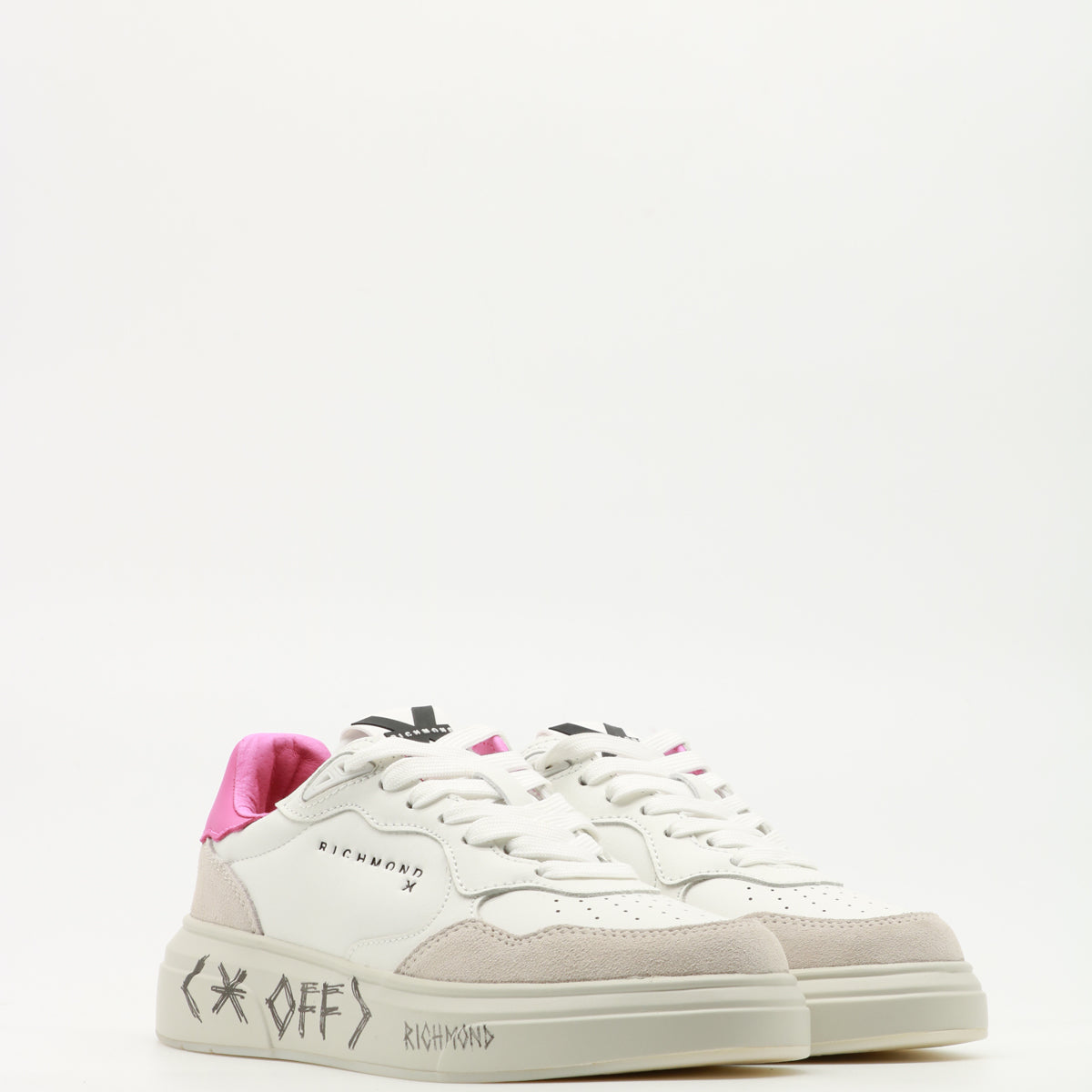John Richmond Sneakers Leather Bianca