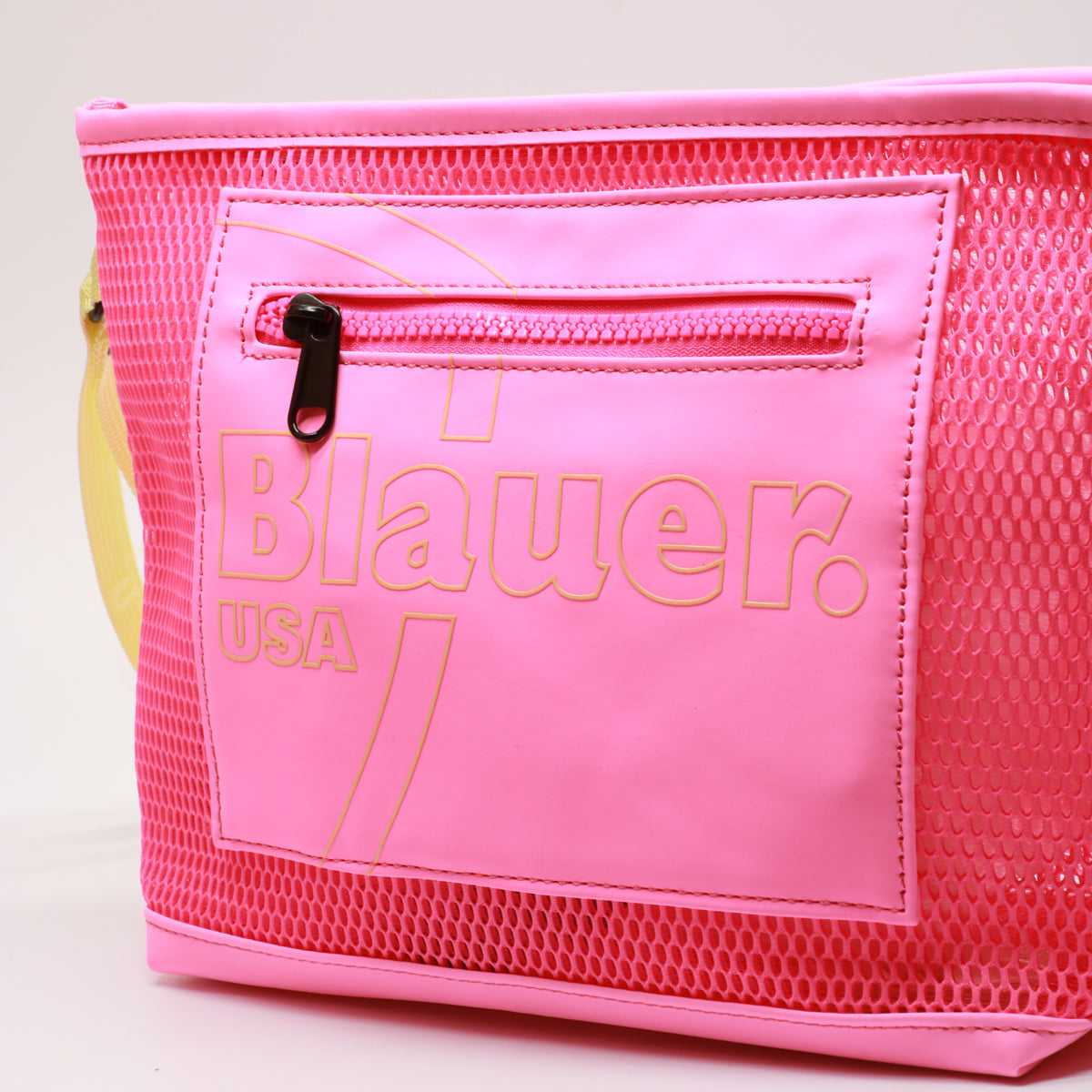 Blauer Pochette Fuxia