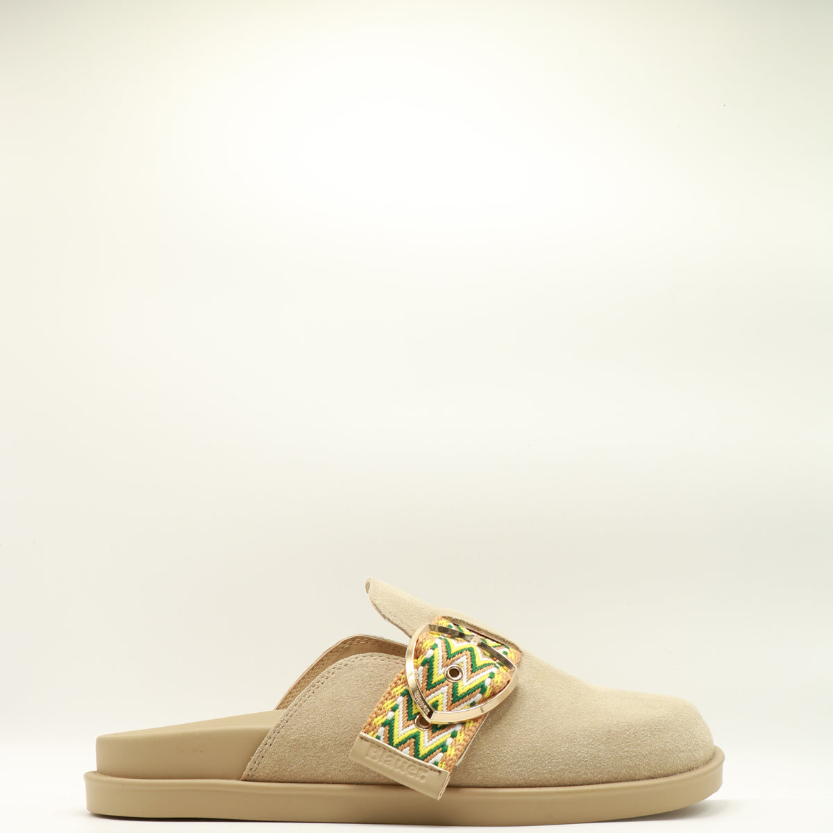 Blauer Ciabatta Beige