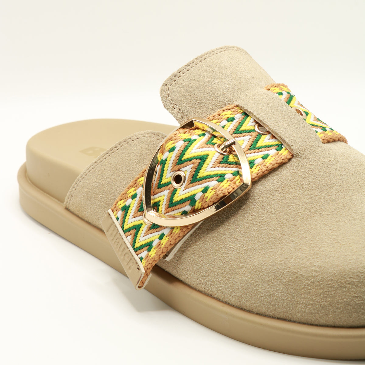 Blauer Ciabatta Beige