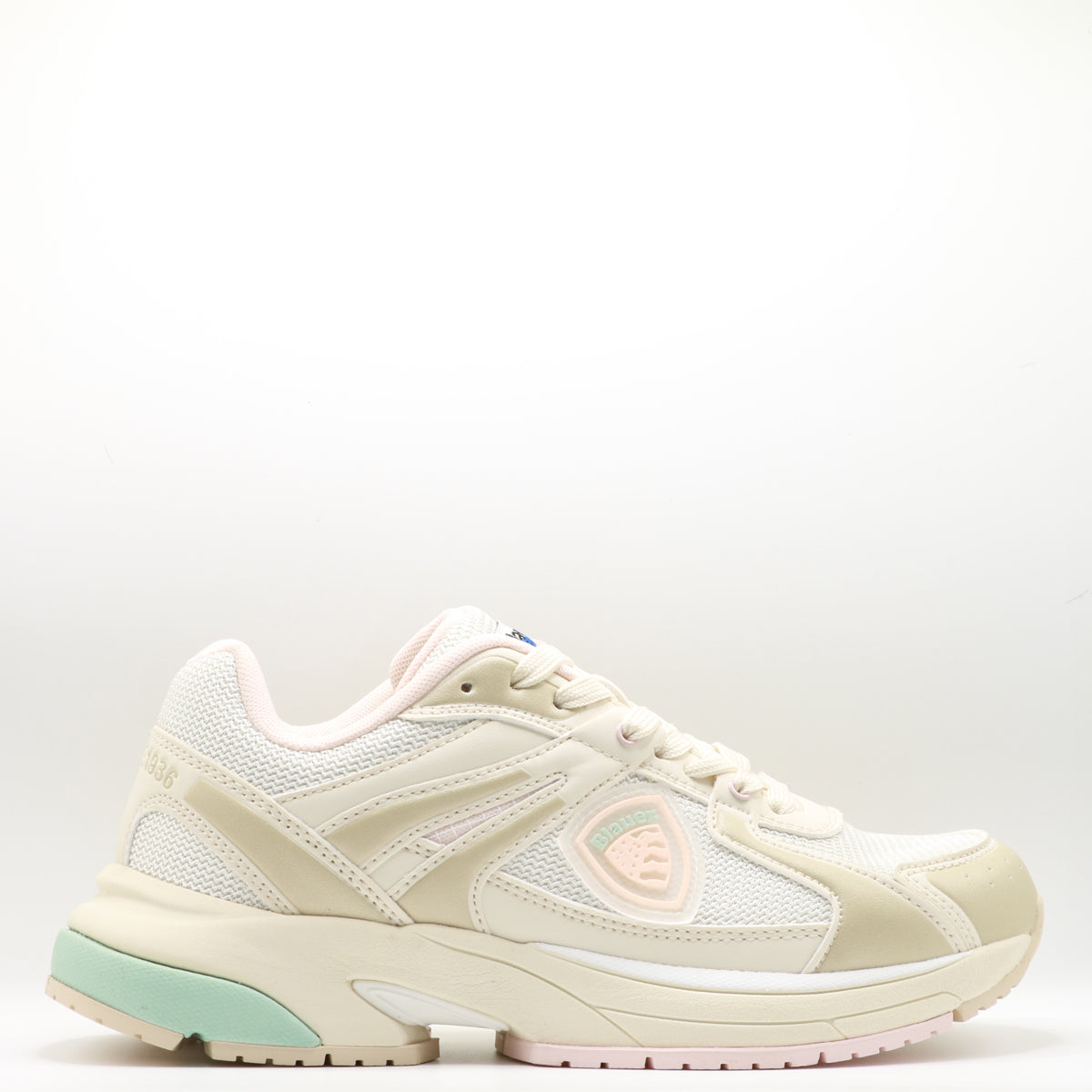 Blauer Sneakers Cream