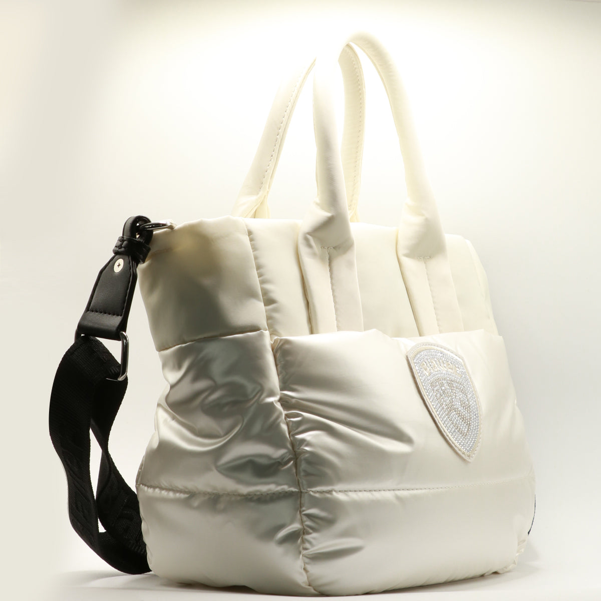 Blauer Borsa a Mano White