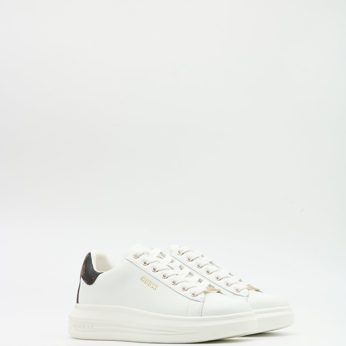 Guess Sneakers White Brown