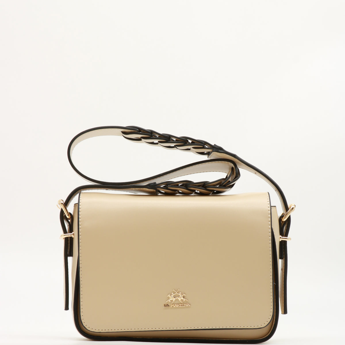 La Martina Borsa Tracolla Beige Heritage