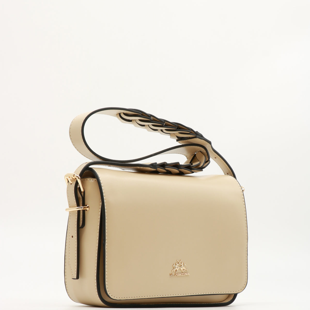 La Martina Borsa Tracolla Beige Heritage