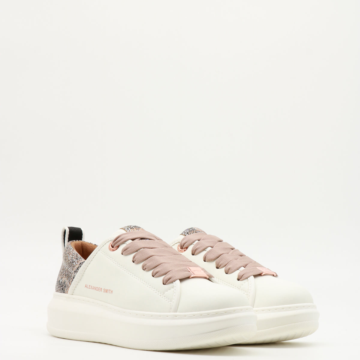 Alexander Smith Sneakers White/Nude