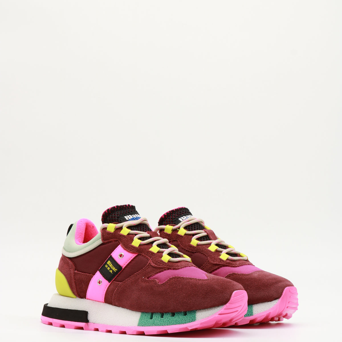 Blauer Sneakers Bordeaux