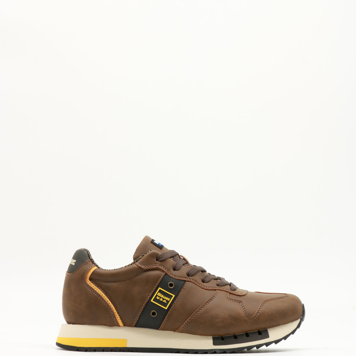 Blauer Sneakers Brown