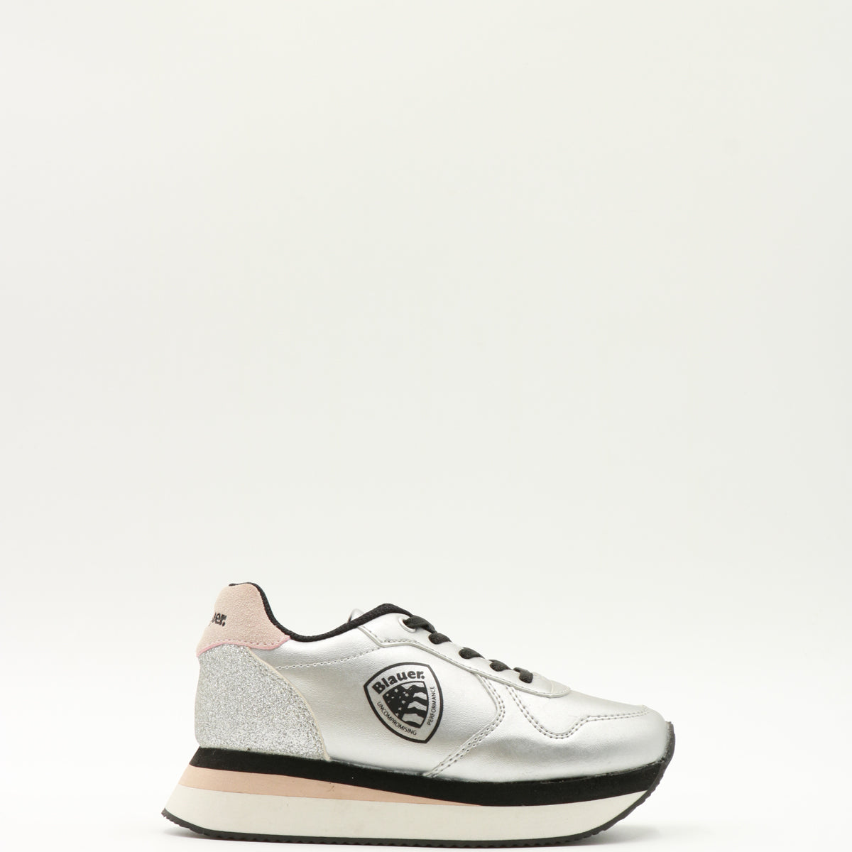 Blauer Sneakers Silver