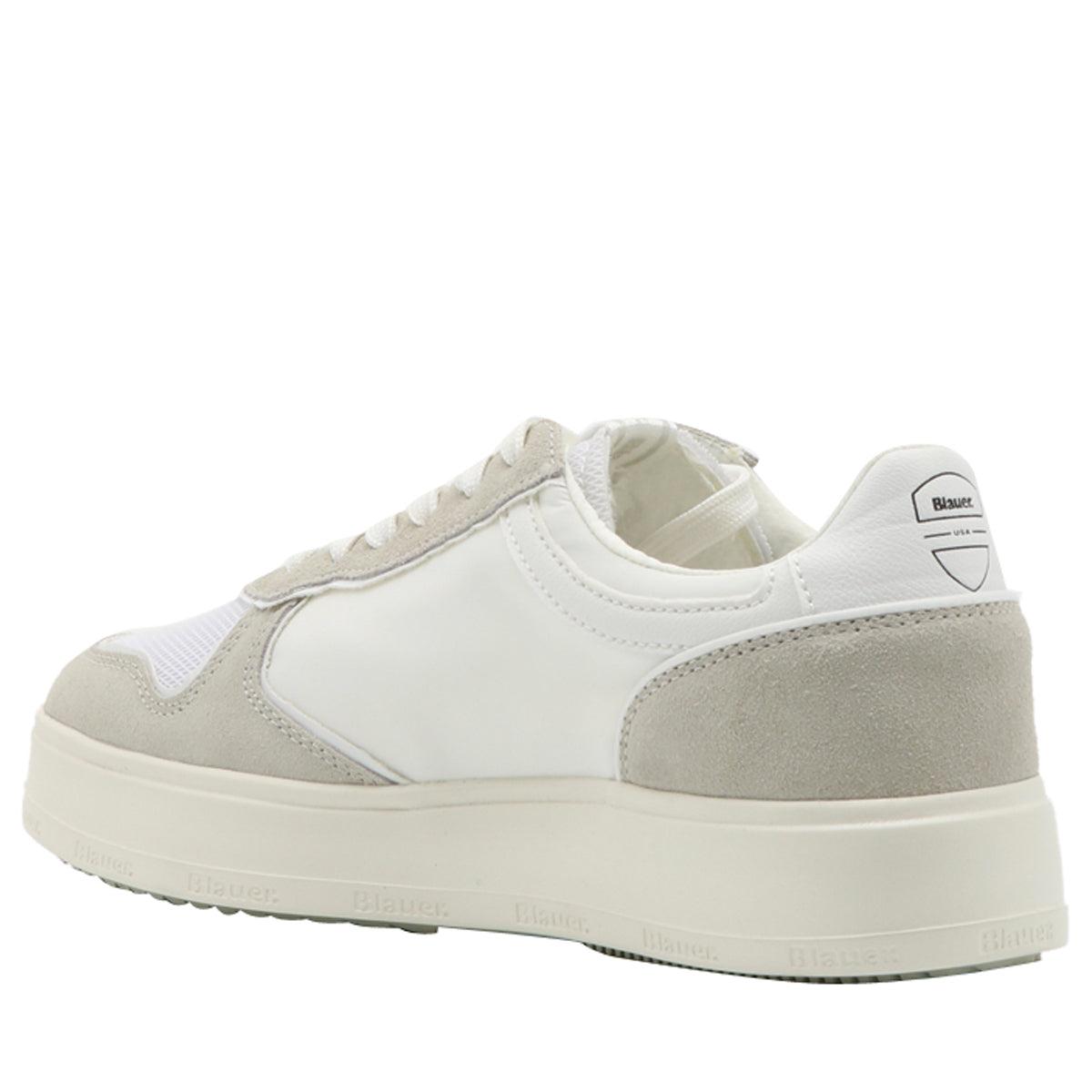 Blauer Sneakers Bianco