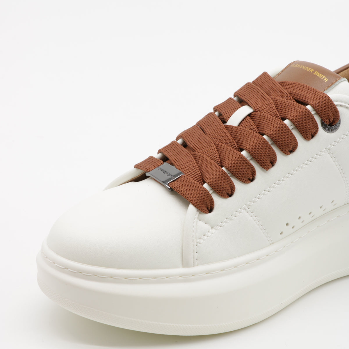 Alexander Smith Sneakers Eco Wembley Bianco Cognac